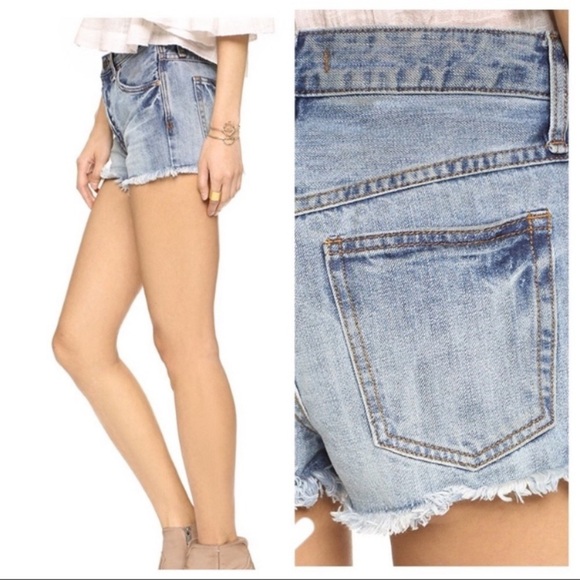 Free People Uptown Denim Shorts - Picture 3 of 7